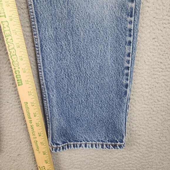 Levis Jeans Mens 34x30 Blue Denim Straight Leg 505 Mid Rise Classic American - Picture 6 of 15